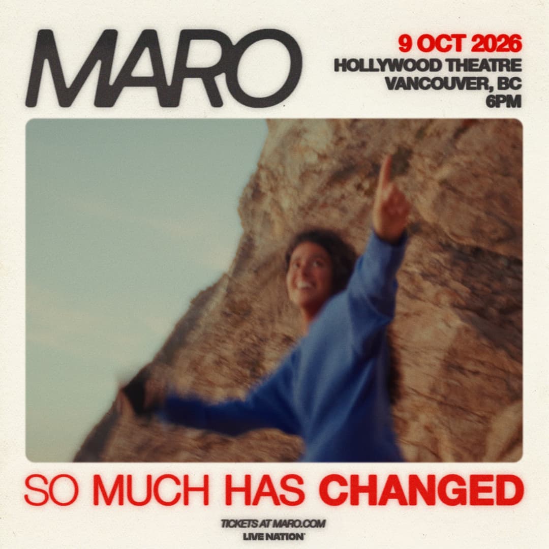 MARO 2026 live concert poster
